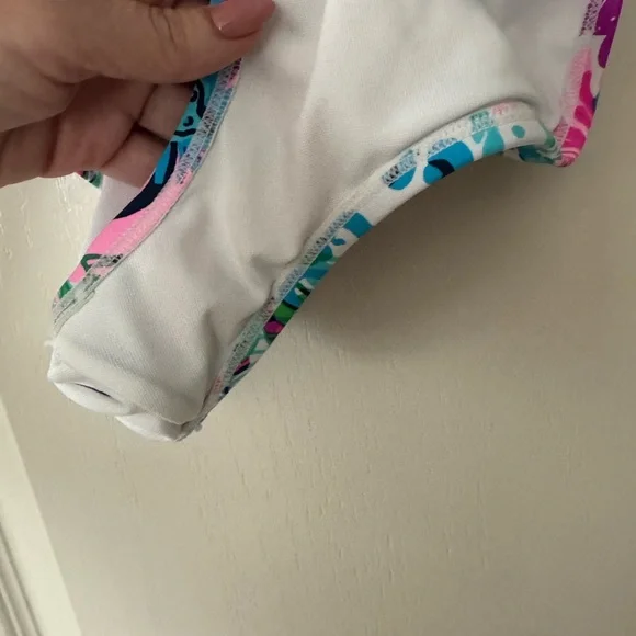 Lilly Pulitzer lattice swimsuit. - Picture 3 of 4